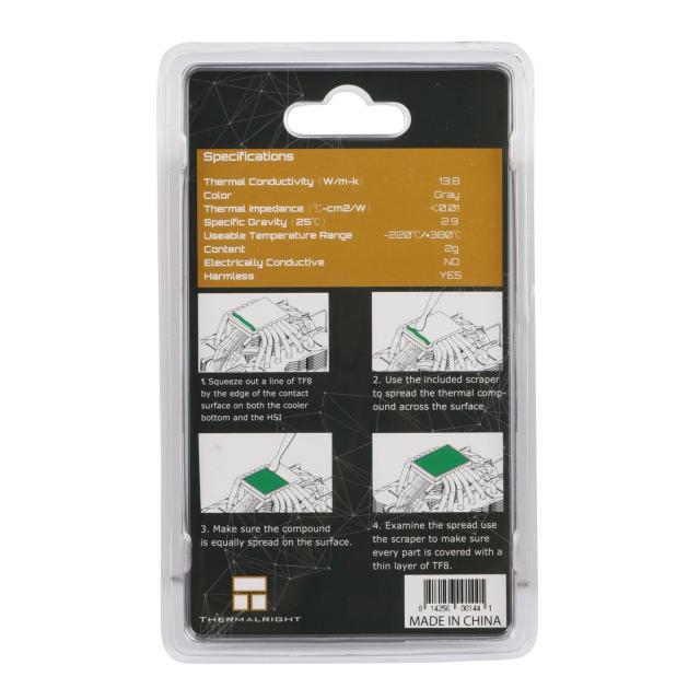 Термо паста Thermalright, Thermal compound - TF8 2g - 13.8 W/mK
