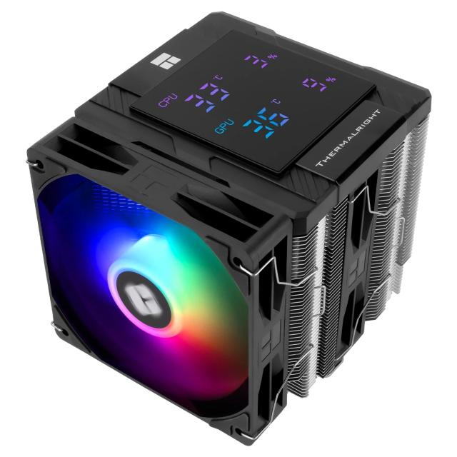 Охладител за процесор Thermalright CPU Cooler Peerless Assassin 120 Digital A-RGB Black - Dual-Tower - LGA1851/AM5