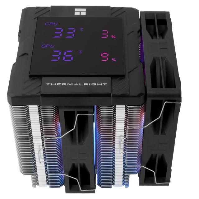 Охладител за процесор Thermalright CPU Cooler Peerless Assassin 120 Digital A-RGB Black - Dual-Tower - LGA1851/AM5