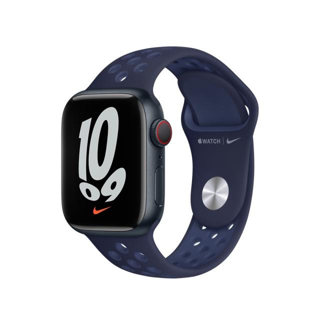 Каишка за часовник Apple Watch 41mm Midnight Navy/Mystic Navy Nike Sport Band - Regular