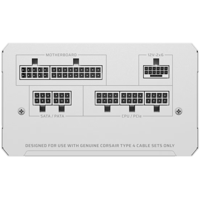 Захранващ блок Corsair RM750e White, 750W, PCIe 5.1/ATX 3.1, 80+ GOLD, Fully Modular