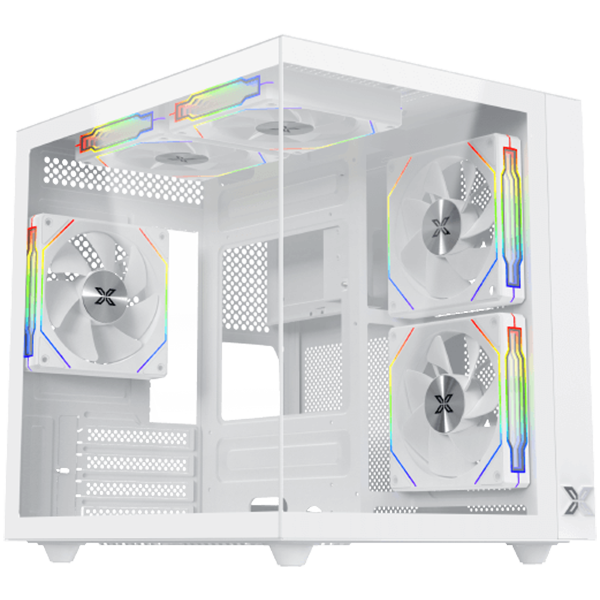 Кутия XIGMATEK Aqua M Lite Arctic WH, 1x USB 3.0, 1x USB 2.0, HD Audio, M-ATX / Mini ITX, Бяла