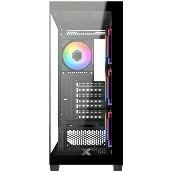 Кутия XIGMATEK Blast, 1x USB 3.0, 2x USB 2.0, HD Audio, M-ATX/Mini ITX/ATX/E-ATX, Черна