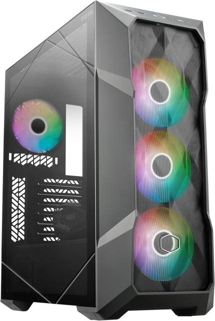 Кутия Cooler Master MasterBox TD500 Max + 850W Gold, 360 AIO Cooler, Middle Tower, 2x USB 3.2 Gen 1 Type-A, 1x USB 3.2 Gen 2x2 Type-C, 1x 3.5mm Audio Jack, Mini-ITX, Micro-ATX, ATX