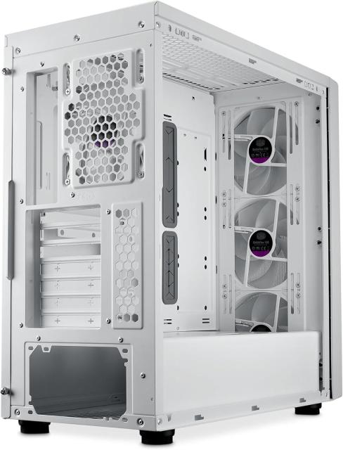 Кутия Cooler Master MasterBox 600 ARGB White, Middle Tower, 2x USB 3.2 Gen 1 Type-A, 1x USB 3.2 Gen 2x2 Type-C, 1x 3.5mm Audio Jack, ITX / Micro ATX / ATX
