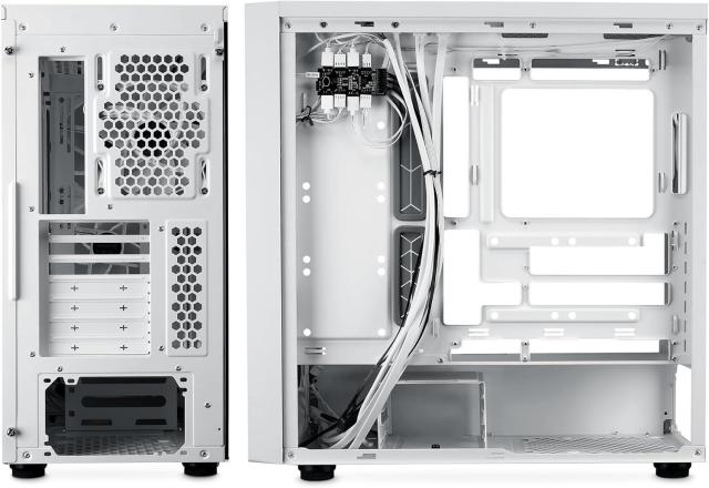 Кутия Cooler Master MasterBox 600 ARGB White, Middle Tower, 2x USB 3.2 Gen 1 Type-A, 1x USB 3.2 Gen 2x2 Type-C, 1x 3.5mm Audio Jack, ITX / Micro ATX / ATX