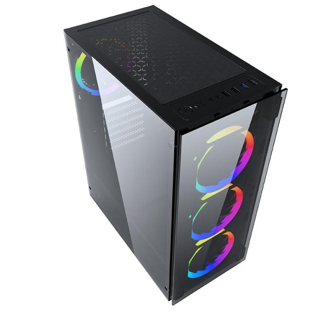 Кутия за компютър PowerCase JX188-10 RGB