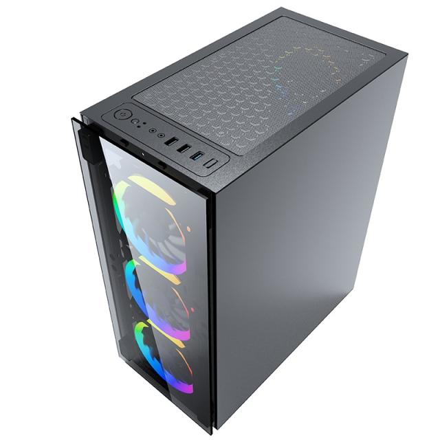 Кутия за компютър PowerCase JX188-10 RGB