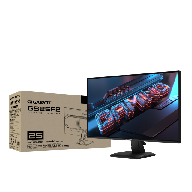 Монитор Gigabyte GS25F2, 24.5" (62.23 cm) SS IPS FHD, 200Hz, 1 ms, 1000:1, 300cd/m2, HDMI, DP
