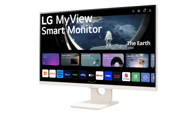 Монитор LG Smart 27U511SA-W, 27" (68.58cm) FHD IPS, Anti-Glare, 100Hz, 5ms, 1300:1, 250cd/m2, USB-A, HDMI