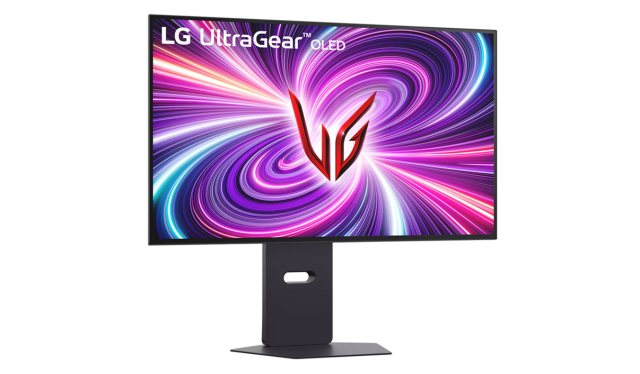 Монитор LG UltraGear 32GS95UV-B, 31.5" (80.01 cm) 4K UHD OLED, 240Hz, 0.03ms (GTG), HDR 10, 1500000:1, 275cd/m2, HDMI, DP, USB-A