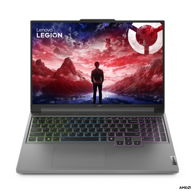 Лаптоп Lenovo Legion Slim 5 16ARP9,  AMD Ryzen 7 7735HS 8C (3.2/4.7GHz, 16MB cache), 16" (40.64 см) WQXGA IPS, NVIDIA RTX 4070 8GB GDDR6 DLSS 3, 16GB DDR5, 1 TB M.2 NVMe SSD, Free DOS