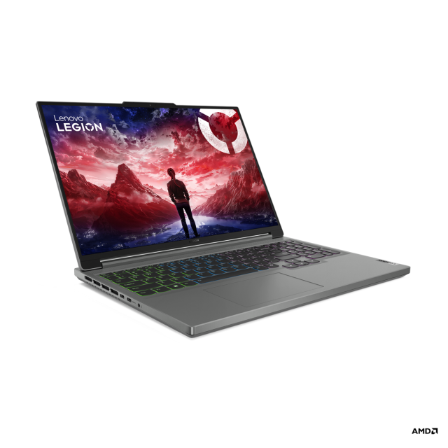 Лаптоп Lenovo Legion Slim 5 16ARP9,  AMD Ryzen 7 7735HS 8C (3.2/4.7GHz, 16MB cache), 16" (40.64 см) WQXGA IPS, NVIDIA RTX 4070 8GB GDDR6 DLSS 3, 16GB DDR5, 1 TB M.2 NVMe SSD, Free DOS
