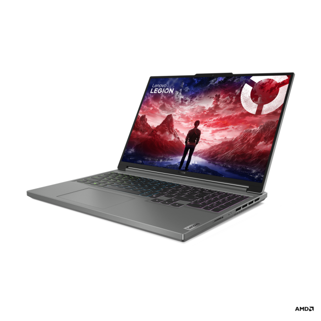Лаптоп Lenovo Legion Slim 5 16ARP9,  AMD Ryzen 7 7735HS 8C (3.2/4.7GHz, 16MB cache), 16" (40.64 см) WQXGA IPS, NVIDIA RTX 4070 8GB GDDR6 DLSS 3, 16GB DDR5, 1 TB M.2 NVMe SSD, Free DOS