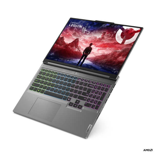 Лаптоп Lenovo Legion Slim 5 16ARP9,  AMD Ryzen 7 7735HS 8C (3.2/4.7GHz, 16MB cache), 16" (40.64 см) WQXGA IPS, NVIDIA RTX 4070 8GB GDDR6 DLSS 3, 16GB DDR5, 1 TB M.2 NVMe SSD, Free DOS