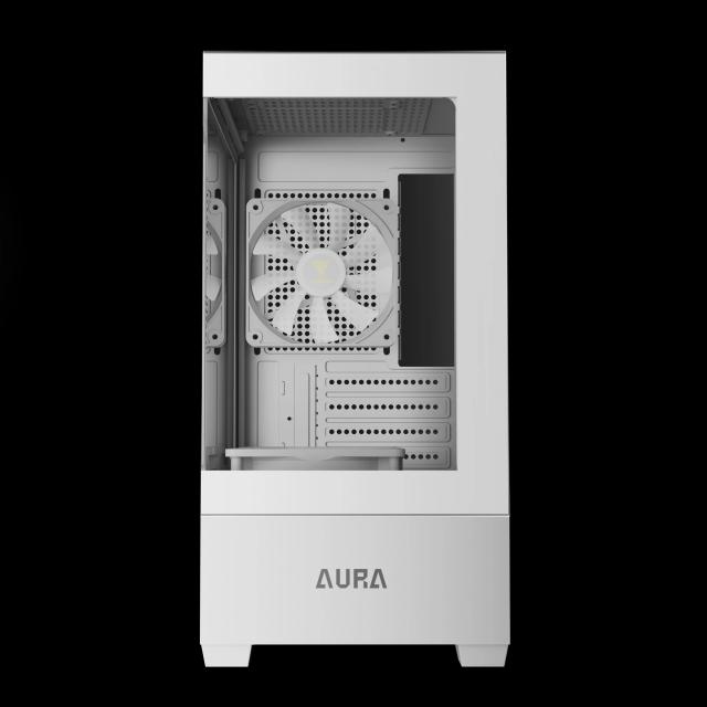 Кутия Gamdias AURA GC9M White, Mini Tower, 2x USB 2.0, 1x USB 3.0, 1x HD Audio, mATX, Mini-ITX