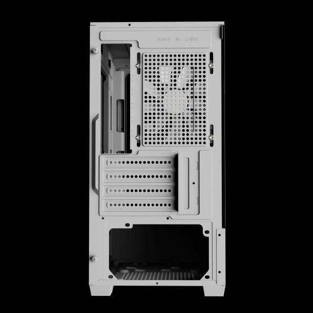 Кутия Gamdias AURA GC9M White, Mini Tower, 2x USB 2.0, 1x USB 3.0, 1x HD Audio, mATX, Mini-ITX