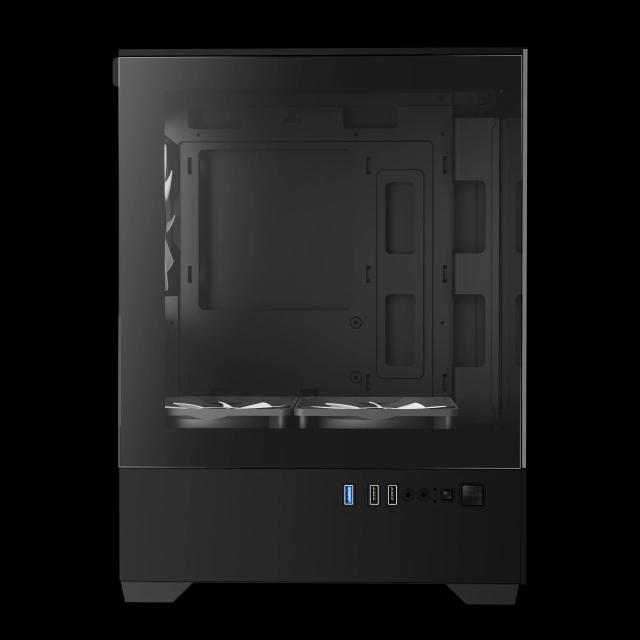 Кутия Gamdias AURA GC9M Black, Mini Tower, 2x USB 2.0, 1x USB 3.0, 1x HD Audio, mATX, Mini-ITX