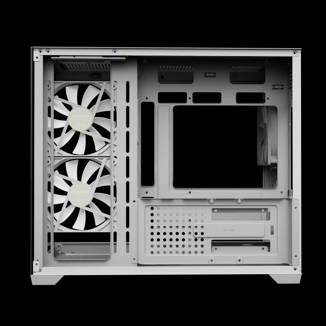 Кутия Gamdias AURA GC10M White, Mini Tower, 1x USB 2.0, 1x USB 3.0, 1x HD Audio, mATX, Mini-ITX