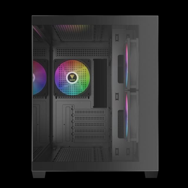 Кутия Gamdias AURA GC10M Black, Mini Tower, 1x USB 2.0, 1x USB 3.0, 1x HD Audio, mATX, Mini-ITX