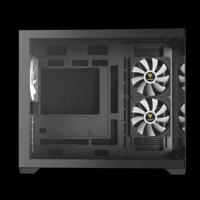 Кутия Gamdias AURA GC10M Black, Mini Tower, 1x USB 2.0, 1x USB 3.0, 1x HD Audio, mATX, Mini-ITX