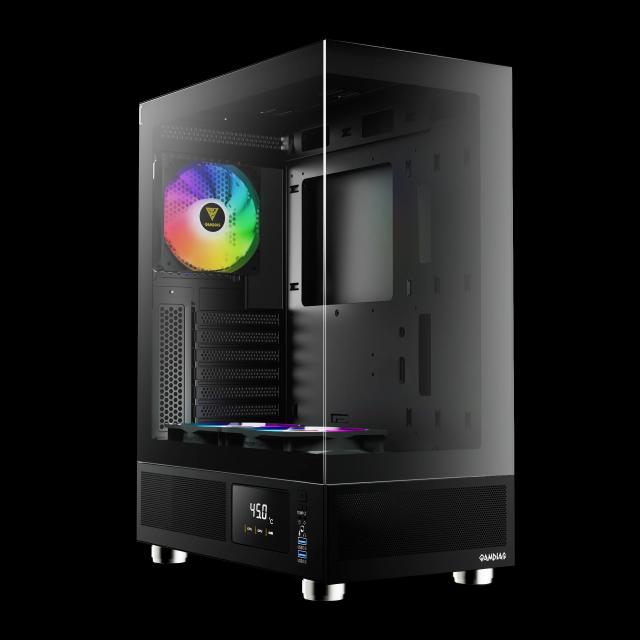 Кутия Gamdias ATLAS E1 Black, Middle Tower, 2x USB 3.0, ATX, mATX, Mini-ITX