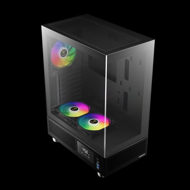 Кутия Gamdias ATLAS E1 Black, Middle Tower, 2x USB 3.0, ATX, mATX, Mini-ITX