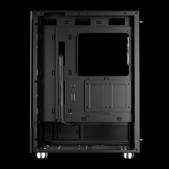 Кутия Gamdias ATLAS E1 Black, Middle Tower, 2x USB 3.0, ATX, mATX, Mini-ITX