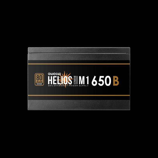 Захранване Gamdias HELIOS M1-650B, 650W, Active PFC, 80 PLUS Bronze