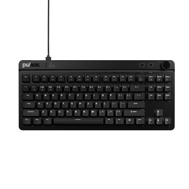 Клавиатура Pulsar геймърска механична клавиатура Professional Gaming Mechanical Keyboard Xboard MS TKL ANSI, Red Cherry Switch, RGB, Black