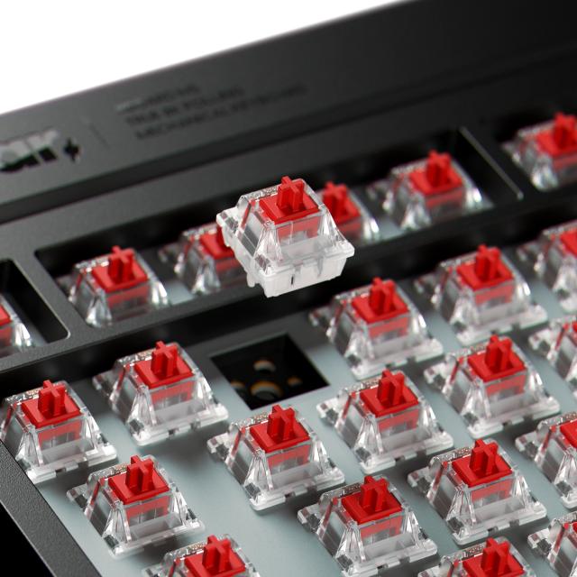Клавиатура Pulsar геймърска механична клавиатура Professional Gaming Mechanical Keyboard Xboard MS TKL ANSI, Red Cherry Switch, RGB, Black