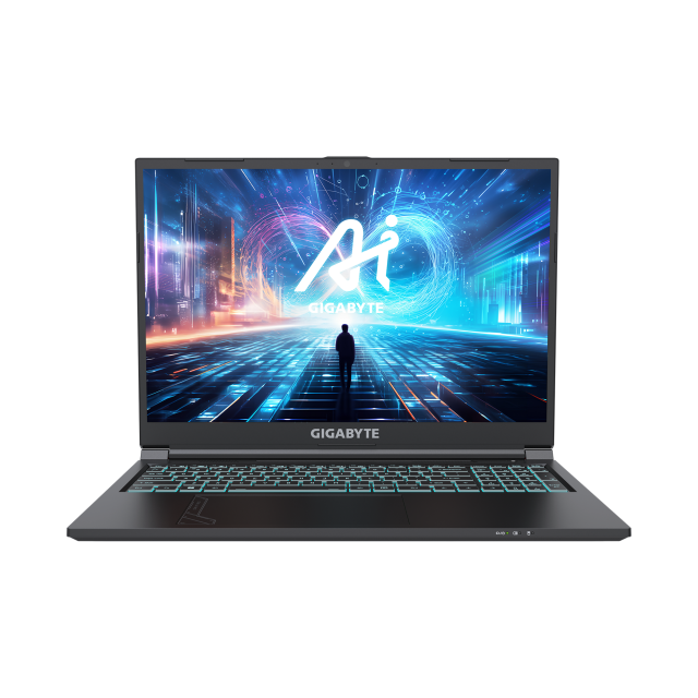 Лаптоп GIGABYTE G6 KF-H3EE894KD, Intel Core i7-13620H 10C (2.4/4.9 GHz, 24MB Cache), 16.0" (40.64 cm), WUXGA 165Hz, nVIdia GF RTX4060 8GB GDDR6, 16GB DDR5, 1TB NVMe SSD, Free DOS