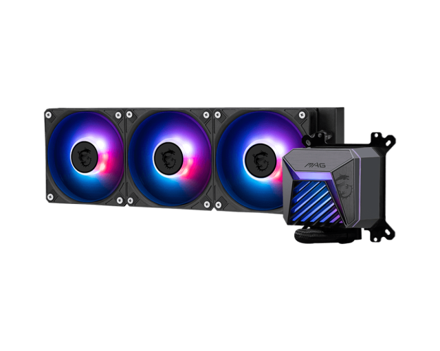 Охладител за процесор MSI MAG CORELIQUID A15 360, 3 pin / 4 pin PWM, Intel LGA 1700 / 1851, AMD AM5 / AM4