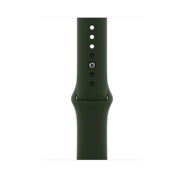 Каишка за часовник Apple Watch 44mm Band: Cyprus Green Sport Band - Regular (Seasonal Fall 2020)