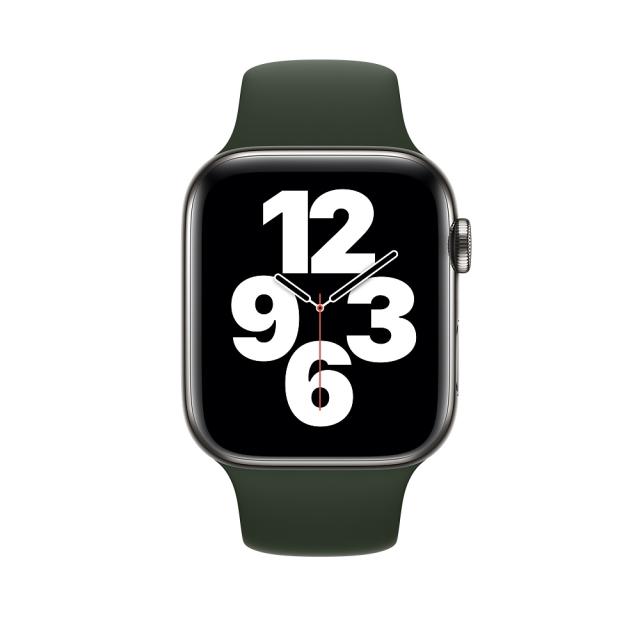 Каишка за часовник Apple Watch 44mm Band: Cyprus Green Sport Band - Regular (Seasonal Fall 2020)