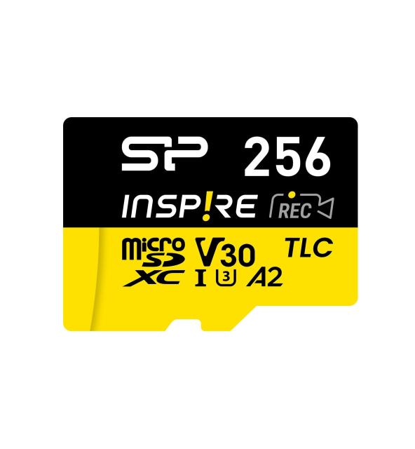 Карта памет Silicon Power Superior Inspire, 256GB, microSDXC, Class 10, UHS-I U3, V30, A2, SD Adapter