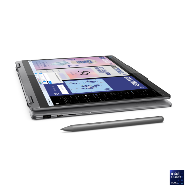 Лаптоп Lenovo Yoga 7 2-in-1 14ILL10, Intel Core Ultra 5 226V 8C (2.1/4.5 GHz, 8 MB Cache), 14" (35.56 cm) WUXGA OLED Dolby Vision Glare Touch Display, 16GB LPDDR5X, 512GB SSD, 2x USB4, Windows 11 Home