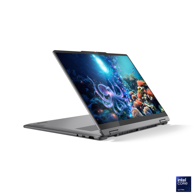 Лаптоп Lenovo Yoga 7 2-in-1 14ILL10, Intel Core Ultra 5 226V 8C (2.1/4.5 GHz, 8 MB Cache), 14" (35.56 cm) WUXGA OLED Dolby Vision Glare Touch Display, 16GB LPDDR5X, 512GB SSD, 2x USB4, Windows 11 Home