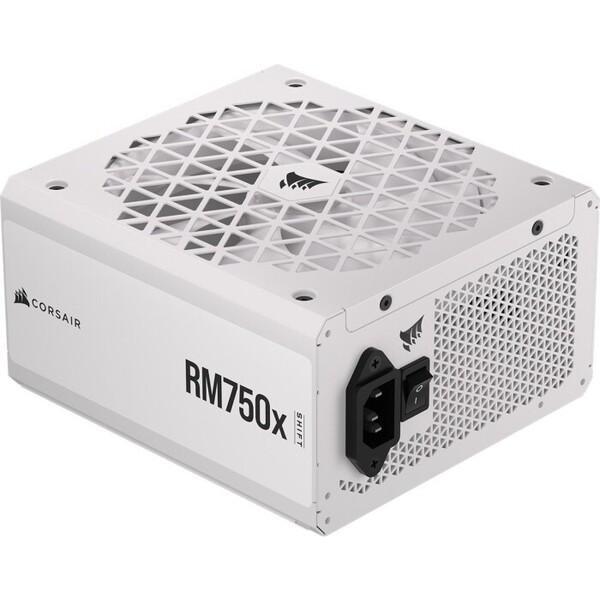 Захранване Corsair RM750x SHIFT 750W, Active PFC, ATX 3.1, 80 Plus Gold, Fully Modular, White