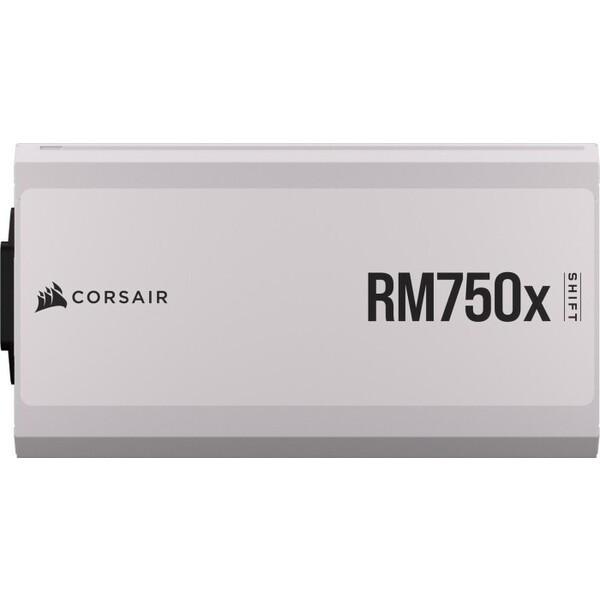 Захранване Corsair RM750x SHIFT 750W, Active PFC, ATX 3.1, 80 Plus Gold, Fully Modular, White