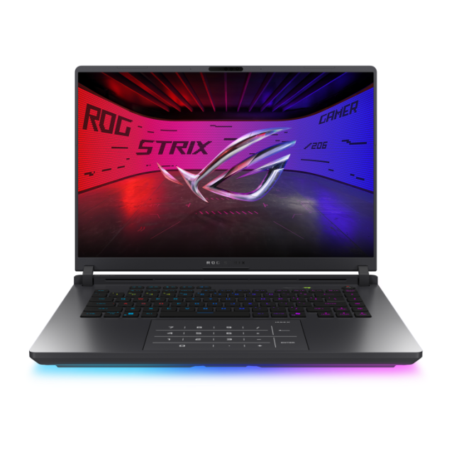 Лаптоп ASUS G614 ROG Strix G16 2025 G614FR-S5107W, AMD Ryzen 9 9955HX3D 16C (2.5/5.4GHz, 128MB Cache), 16" (40.64 см) WQXGA IPS, NVIDIA RTX 5070 Ti 12GB GDDR7 DLSS 4, 32GB DDR5, 1TB SSD, M.2 NVMe SSD, Windows 11 Home