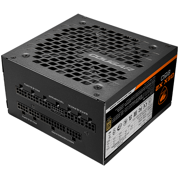 Захранване COUGAR GEX X2 850W, PCI-E 5.0/ATX3.1, Active PFC, 80 Plus Gold, Fully Modular