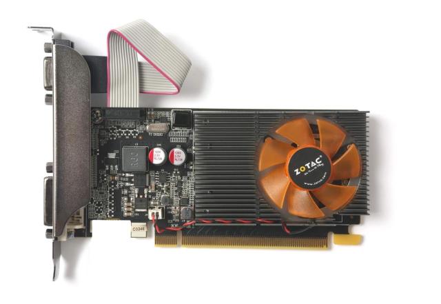 Видео карта ZOTAC GeForce GT 710 2GB GDDR3, 64-bit, 1 x DVI-D 1 x D-Sub 1 x HDMI 1.4