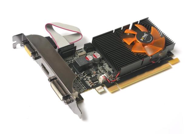 Видео карта ZOTAC GeForce GT 710 2GB GDDR3, 64-bit, 1 x DVI-D 1 x D-Sub 1 x HDMI 1.4