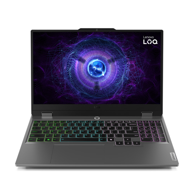 Лаптоп Lenovo  LOQ 15IRX9, Intel Core i5-13450HX, 10C (3.4/4.6GHz, 20MB Cache), 15.6", FHD IPS Anti-glare, 144MHz, NVIDIA RTX 4050 6GB GDDR6, 16GB DDR5, 512 M.2 NVMe SSD, Free DOS