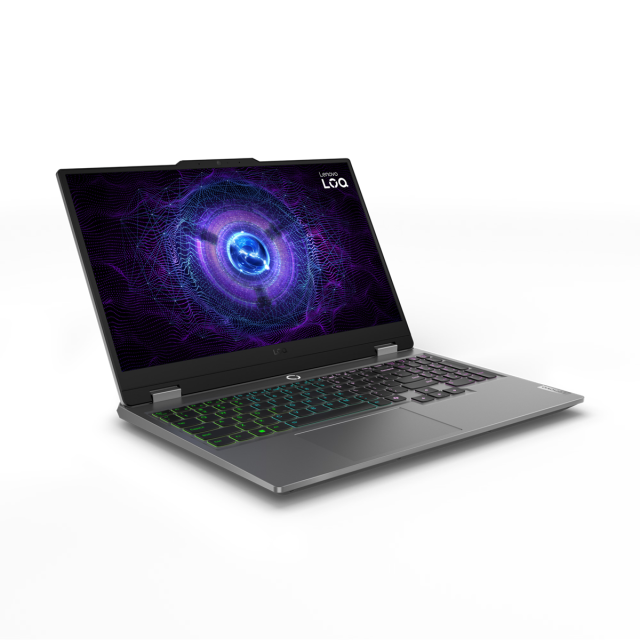 Лаптоп Lenovo  LOQ 15IRX9, Intel Core i5-13450HX 10C (3.4/4.6GHz, 20MB Cache), 15.6'' (39.62 cm) FHD IPS Anti-glare, 144MHz, NVIDIA RTX 4050 6GB GDDR6, 16GB DDR5, 512 M.2 NVMe SSD, Free DOS
