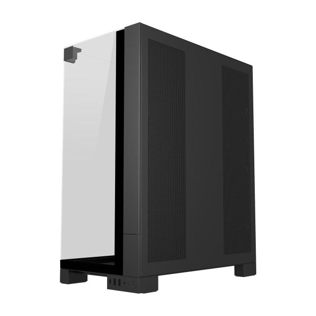 Кутия FSP U691 Black ARGB TG, 2x USB3.0, 1x Type-C, ATX(BTF), M-ATX, Mini-ITX