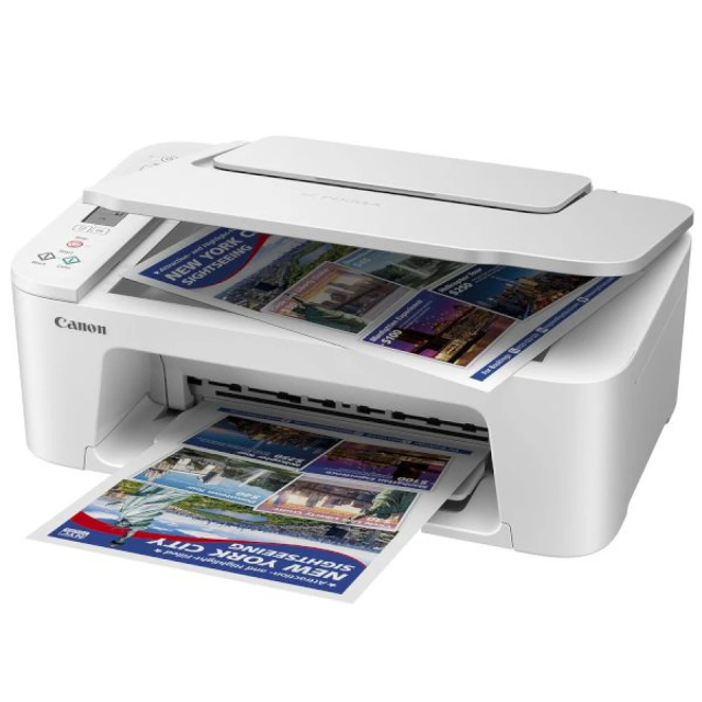 Мастилоструйно многофункционално устройство CANON PIXMA TS3751I WHITE, Wi-Fi, A4 цветен, принтер/копир/скенер, 4800 x 1200 dpi,  7.7 ipm/ 4 ipm, USB, Черен