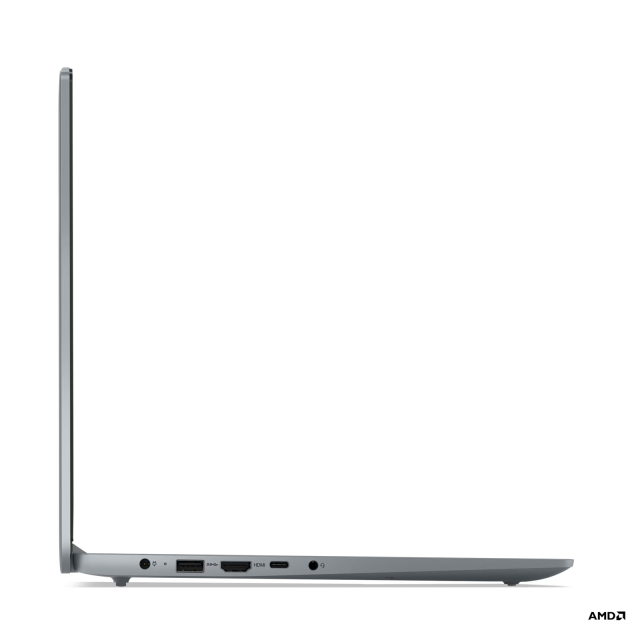 Лаптоп Lenovo IdeaPad Slim 3 15ABR8, AMD Ryzen 5 7430U 6C (2.3/4.3GHz, 16 MB cache), 15.6" (39.62 см) FHD TN,  AMD Radeon RX Vega 7, 16GB DDR4, 512GB M.2 NVMe SSD, Free DOS