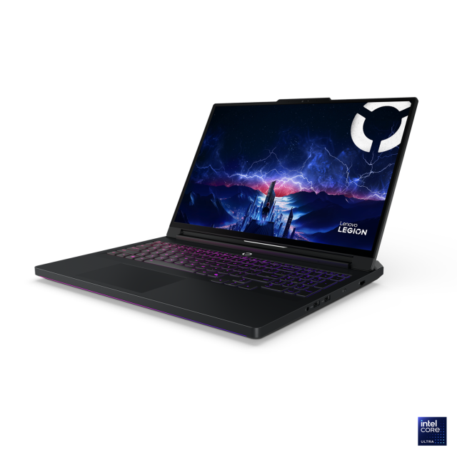 Лаптоп Lenovo Legion Pro 7 16IAX10H, Intel Core Ultra 9 275HX 24C (2.7/5.4GHz, 36MB Cache), 16.0" (40.64 cm) WQXGA OLED, 240Hz, NVIDIA GF RTX5090 24GB GDDR7 DLSS 4, 64GB DDR5, 1 TB M.2 NVMe SSD, Free DOS